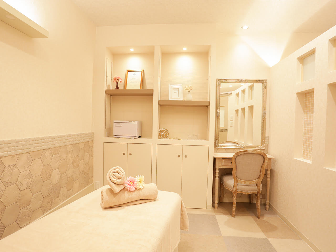 前橋市 エステサロン Esthetic Salon Cherir（シェリール）の施術ルーム